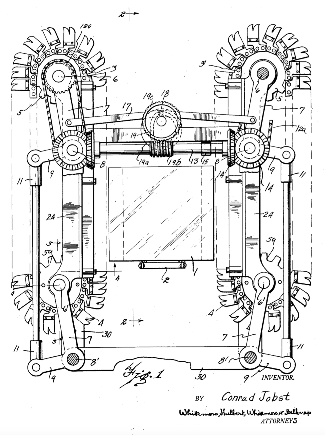 Fig. 1 from U.S. Patent no. 1,619,128